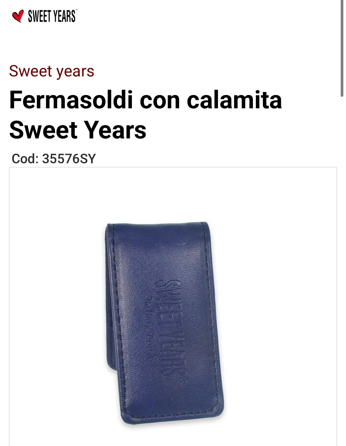 Ferma soldi con calamita Sweet Years