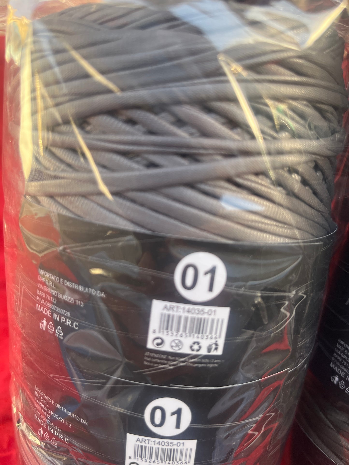 Fettuccia in eco pelle da 200 grammi