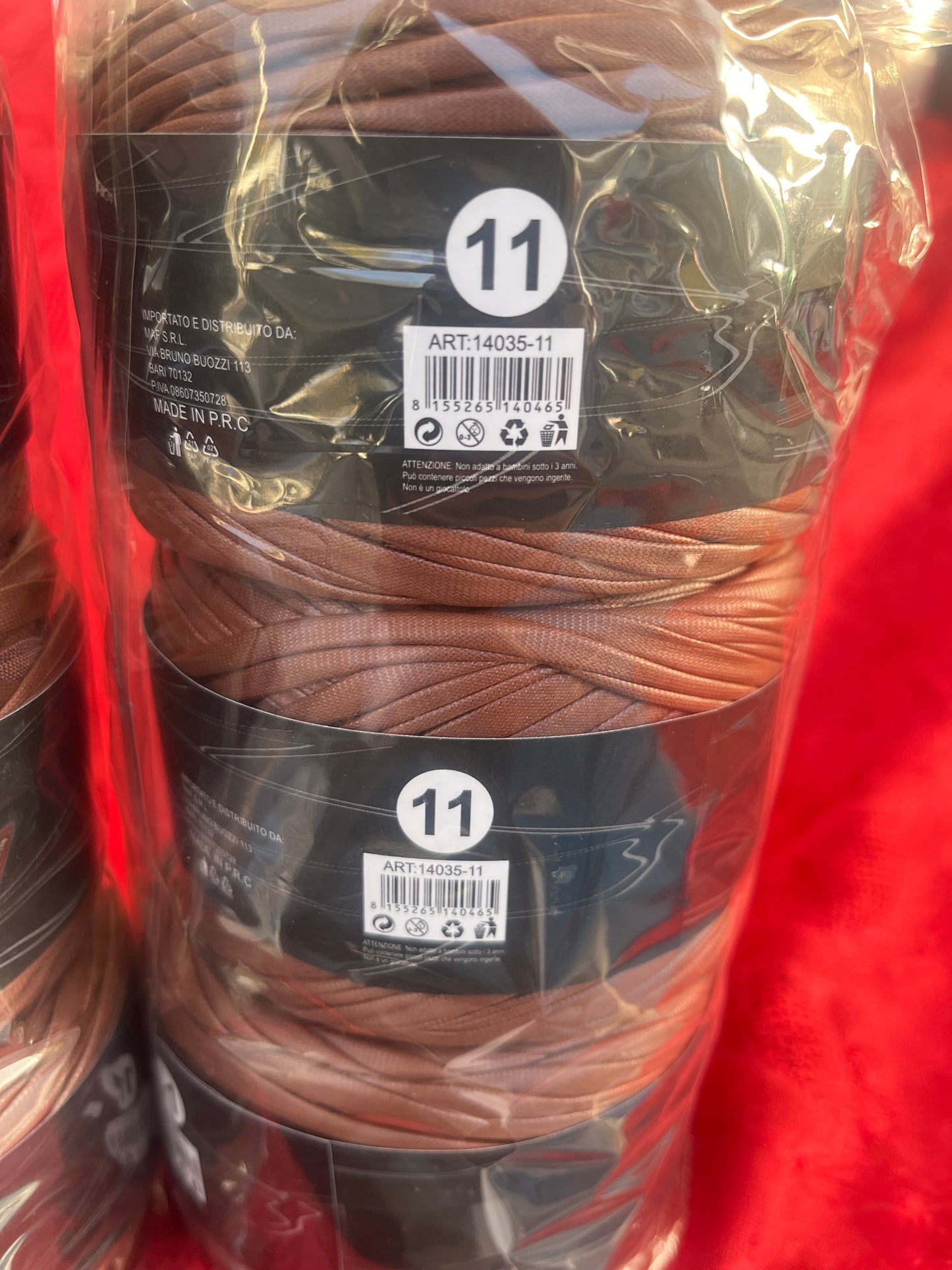 Fettuccia in eco pelle da 200 grammi