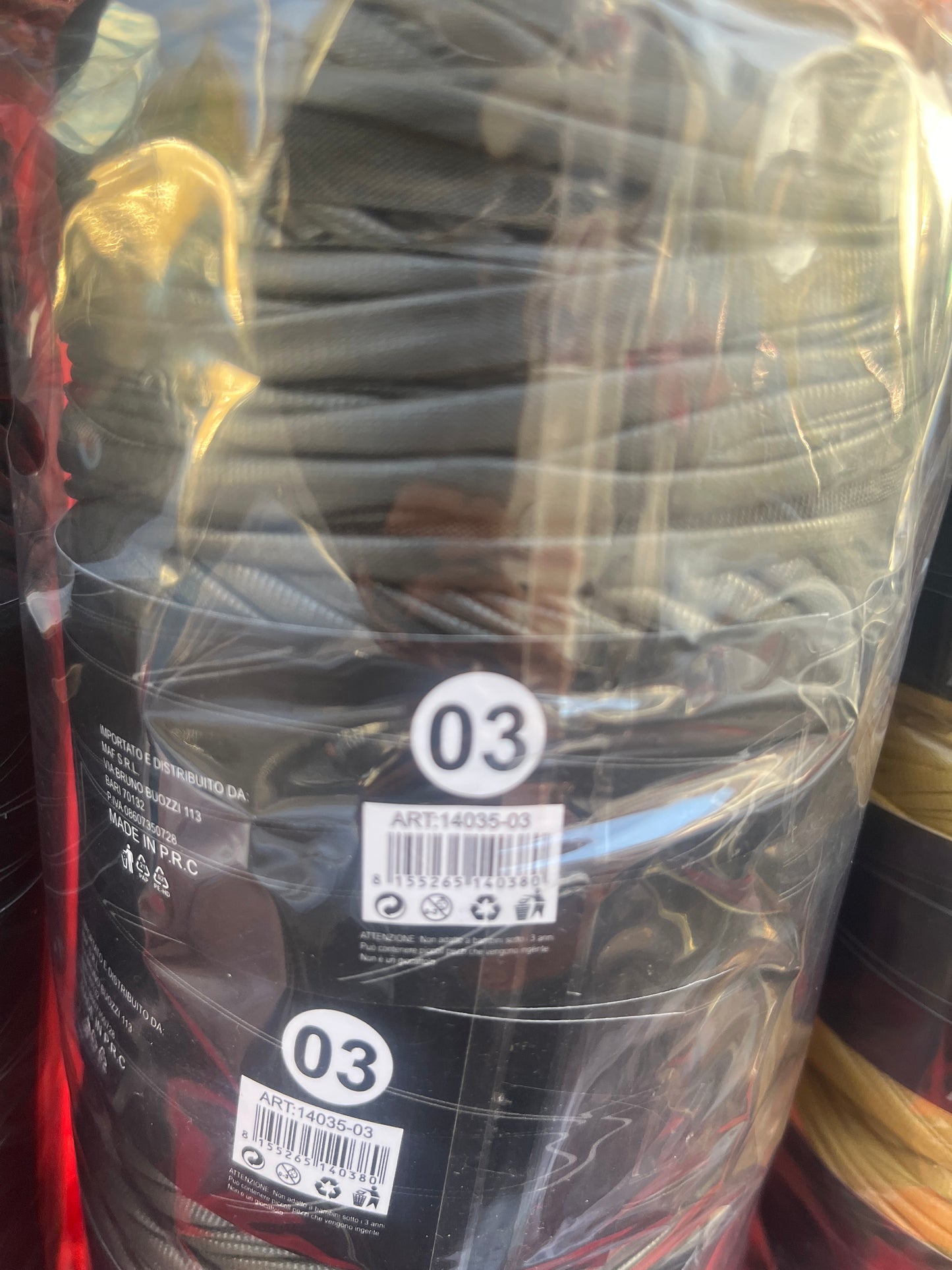 Fettuccia in eco pelle da 200 grammi